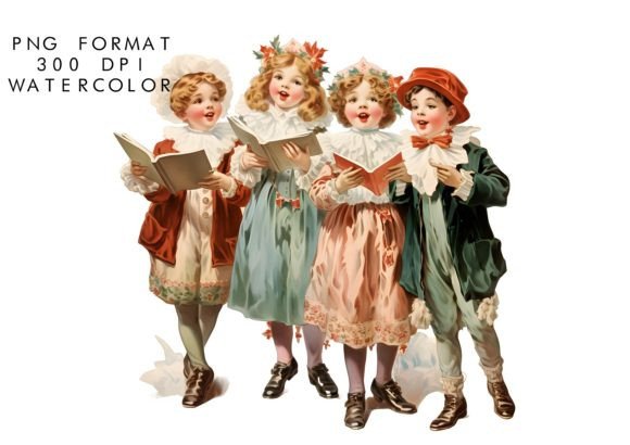 Download Watercolor Christmas Carol Sublimation - Carol Collection