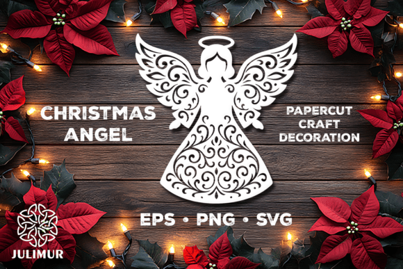 Download Christmas Angel Papercut SVG - Papercut Collection