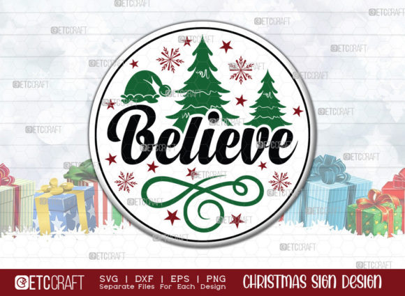 Download Believe Christmas Sign SVG, Believe Sign - Sign Collection