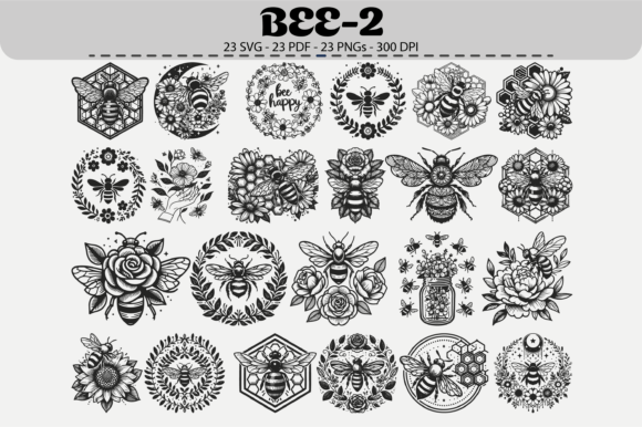 Download Bee Mandala Bundle – 23 Designs - Sign Collection