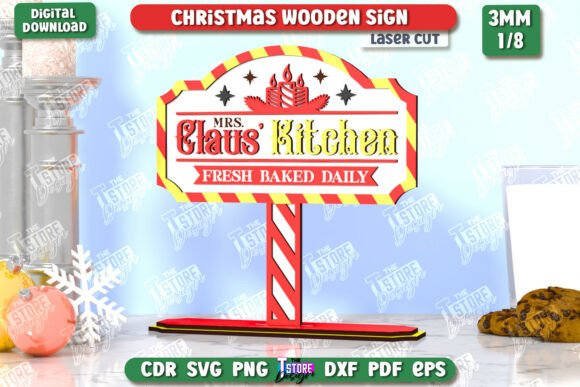 Download Christmas Wooden Sign Laser Cut | CNC - Sign Collection
