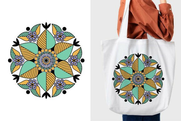 Download Tote Bag Design with Mandala Pattern - Sign Collection