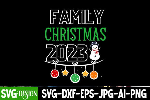 Download Family Christmas 2023 SVG Design - Sign Collection