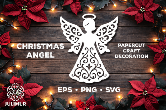 Download Christmas Angel Papercut SVG - Papercut Collection
