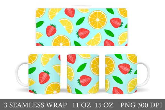 Download Lemon Mug Design. Strawberry Coffee Cup - Sign Collection