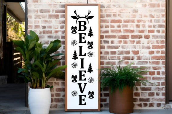Download Believe SVG Design, Porch Sign Svg - Sign Collection