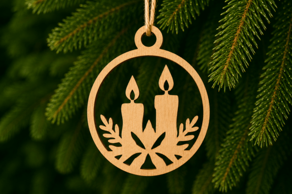 Download Christmas Ornament SVG, Laser Cut Design - Sign Collection