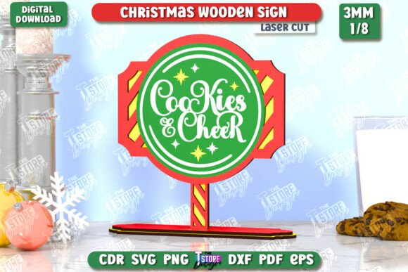Download Christmas Wooden Sign Laser Cut | CNC - Sign Collection