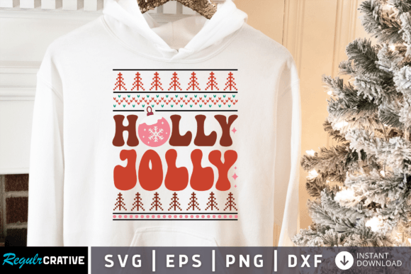 Download Holly Jolly SVG Design - Sign Collection
