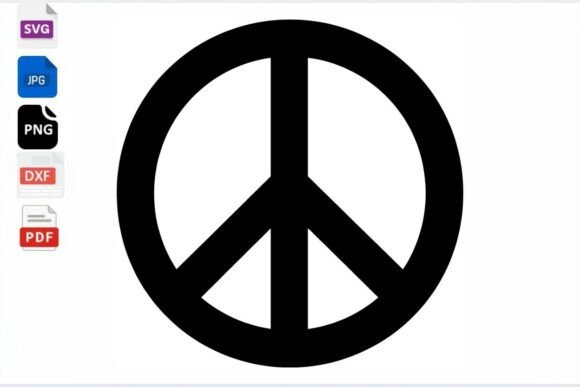 Download Peace Sign SVG PNG DXF PDF Digital - Sign Collection