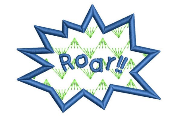 Download Roar Appliqué – Embroidery Design - Sign Collection