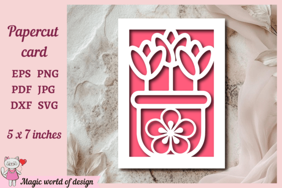 Download Flower Card Design for Cricut Projects - Sign Collection