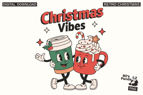 Download Retro Christmas Western Design PNG - Sign Collection