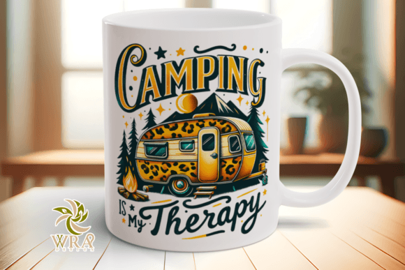 Download Leopard RV Caravan Mug Design Png File - Sign Collection