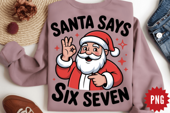Download Santa Says Six Seven Sublimation Design - Sign Collection