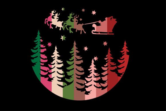 Download Sunset Vintage Christmas Day Design - Sign Collection