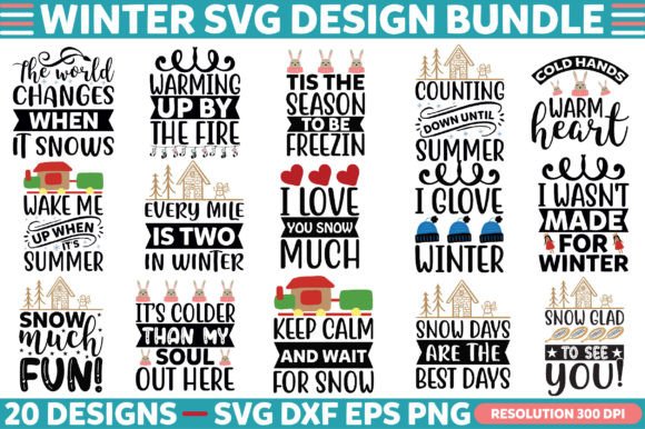 Download Winter Design Bundle Svg - Sign Collection