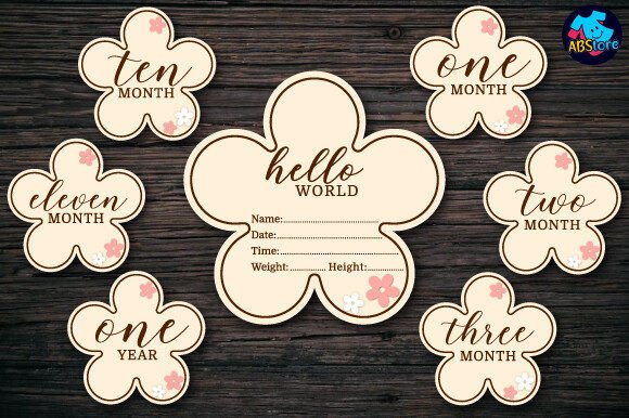 Download Baby Milestone Sign Laser Cut, - Premium Resources