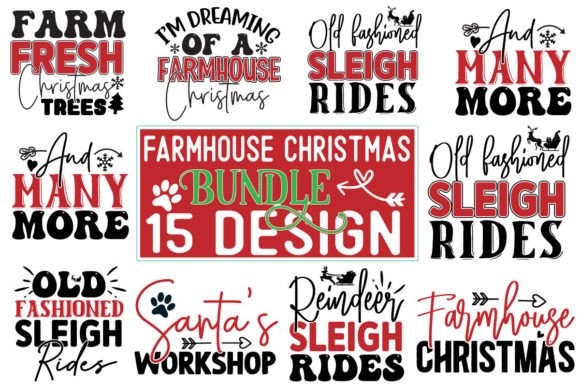 Download Farmhouse  Christmas SVG Design Bundle - Sign Collection