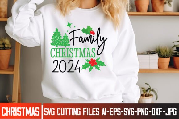 Download Family Christmas 2024 SVG Design - Sign Collection