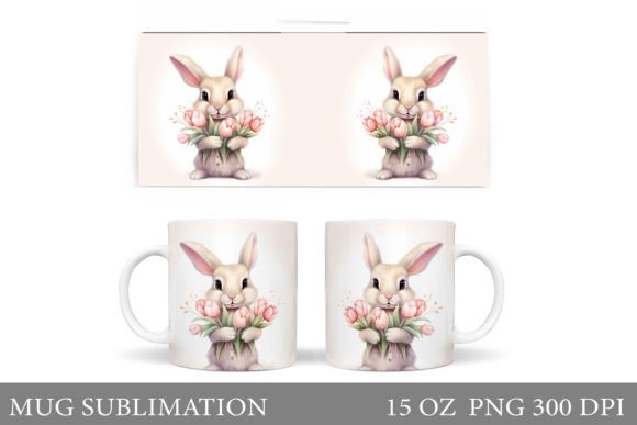 Download Cute Bunny Mug. Bunny Spring Mug Design - Sign Collection