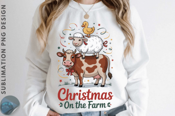 Download Christmas on the Farm PNG Design - Sign Collection