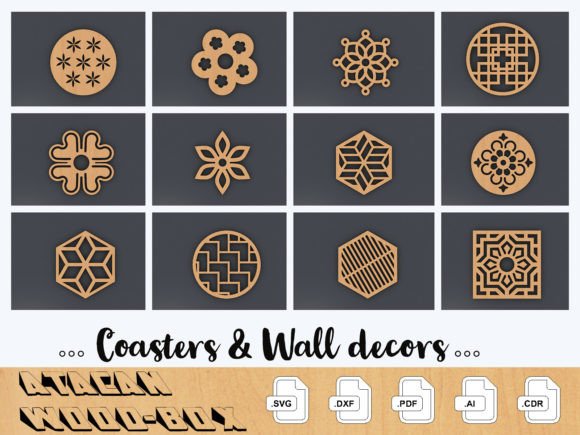 Download Drink Coaster Designs Cutting Files 175 - Sign Collection