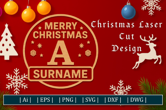 Download Xmas Personalized Name Sign Laser Cut - Sign Collection