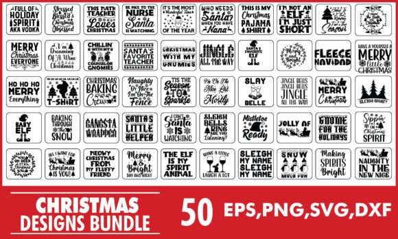 Download Funny Christmas SVG Designs Bundle - Sign Collection