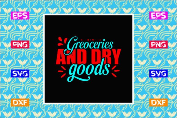 Download Tote Bag Design, Greoceries and Dry Good - Sign Collection