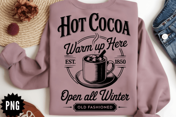 Download Hot Cocoa Warm Up Here SVG Design - Sign Collection