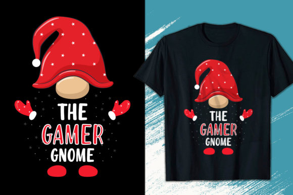 Download Gamer Gnome Christmas T-shirt Design - Sign Collection