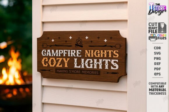 Download S’mores Station Sign Laser Cut | Outdoor - Sign Collection