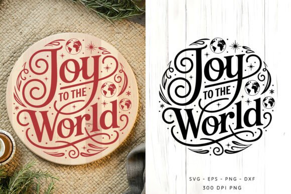 Download Christmas Round Sign SVG PNG - Sign Collection