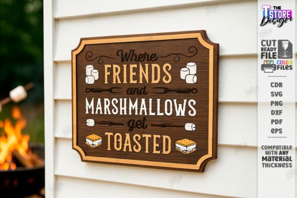 Download S’mores Station Sign Laser Cut | Outdoor - Sign Collection