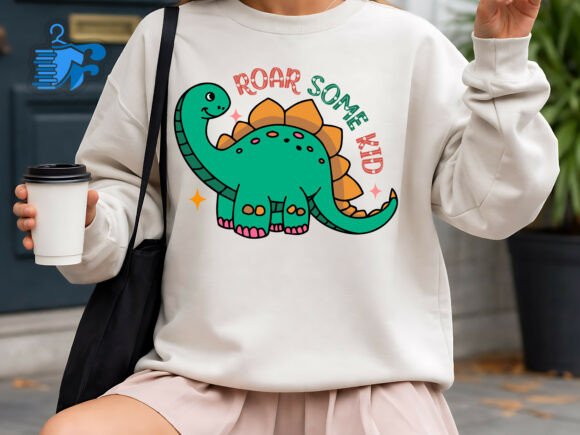 Download Cute Dinosaur Kids SVG Roar Design - Sign Collection