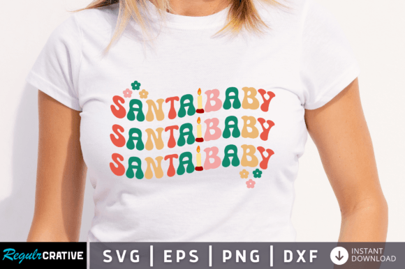 Download Santa Baby SVG Design - Sign Collection