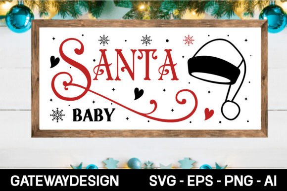 Download Santa Baby Svg Design - Sign Collection