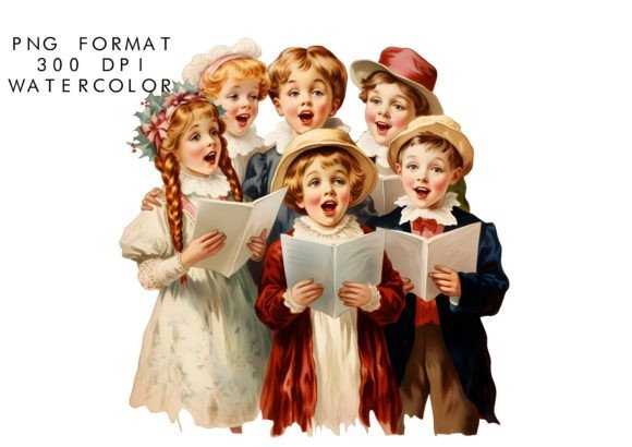 Download Watercolor Christmas Carol Sublimation - Carol Collection