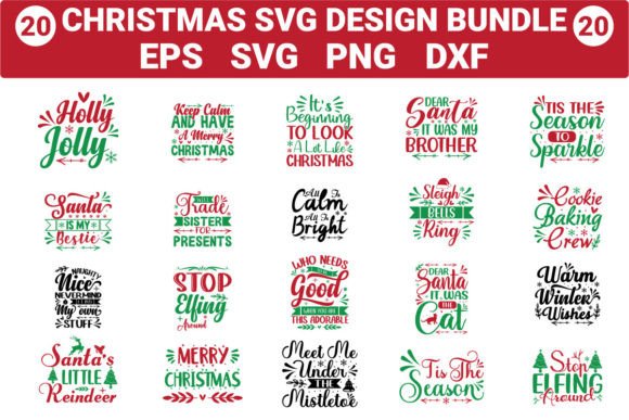 Download Christmas Svg Design Bundle - Sign Collection