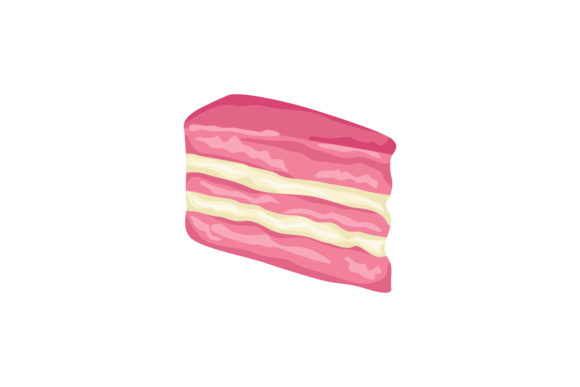 Download Pretty Cool Strawberry Cake Illustration - Cake illustration Collection