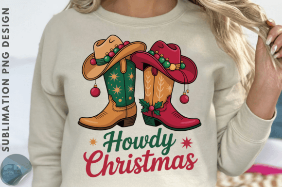 Download Howdy Christmas Western PNG Design - Sign Collection