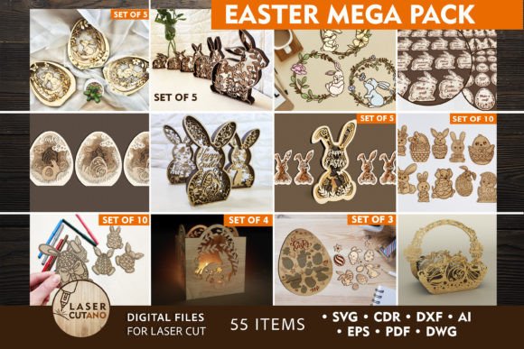 Download Easter MEGA PACK Laser Cut Designs - Sign Collection