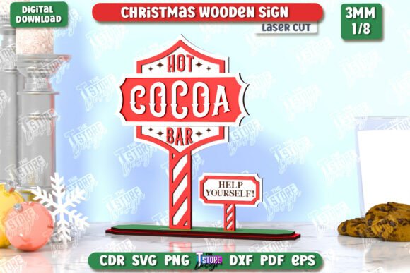 Download Christmas Wooden Sign Laser Cut | CNC - Sign Collection